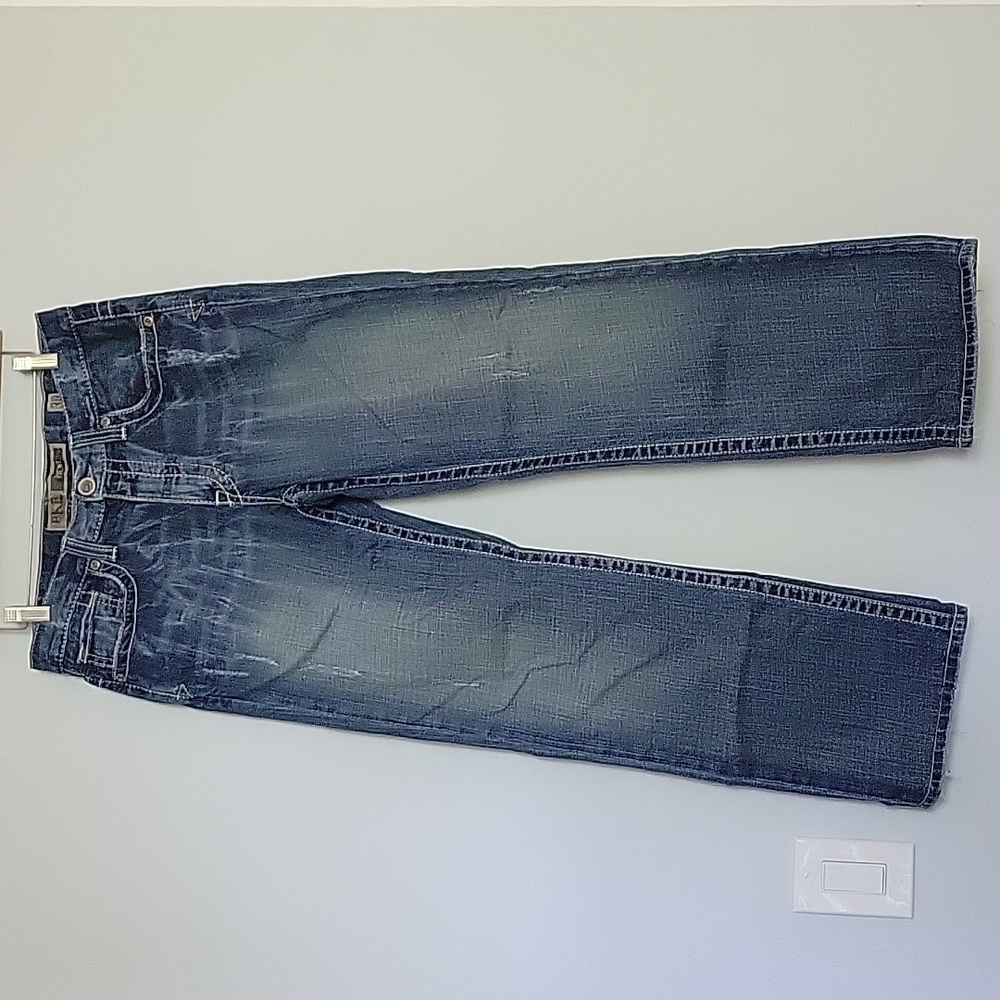 Mens BKE DENIM 30"x 28 relaxed straight leg  Trent blue jeans